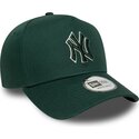 new-era-curved-brim-green-logo-e-frame-team-outline-new-york-yankees-mlb-green-snapback-cap