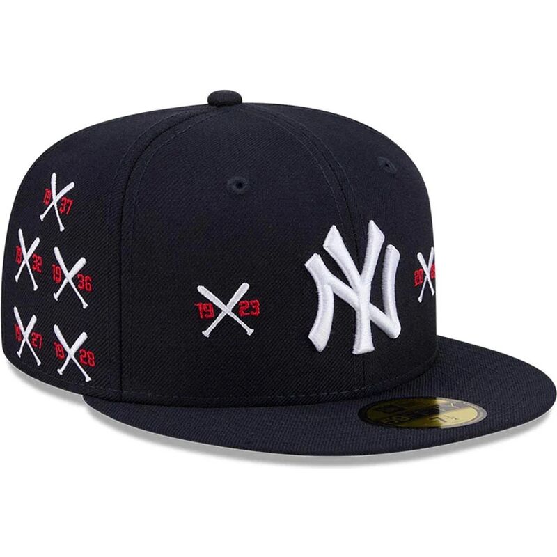casquette-plate-bleue-marine-ajustee-59fifty-spike-lee-crossed-bats-new-york-yankees-mlb-new-era casquette-plate-bleue-marine-ajustee-59fifty-spike-lee-crossed-bats-new-york-yankees-mlb-new-era