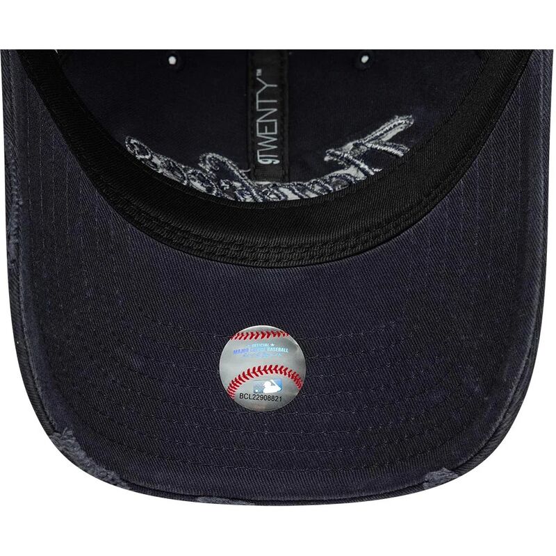 new-era-curved-brim-navy-blue-logo-9twenty-distress-wordmark-new-york-yankees-mlb-navy-blue-adjustable-cap