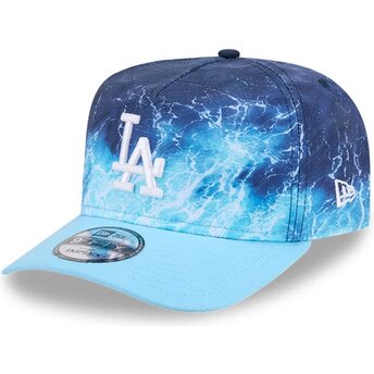 New Era Curved Brim 9FIFTY A Frame Deep Water Los Angeles Dodgers MLB Blue Snapback Cap