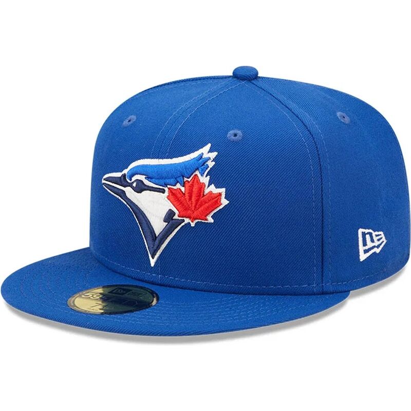 new-era-flat-brim-59fifty-ac-perf-toronto-blue-jays-mlb-blue-fitted-cap new-era-flat-brim-59fifty-ac-perf-toronto-blue-jays-mlb-blue-fitted-cap