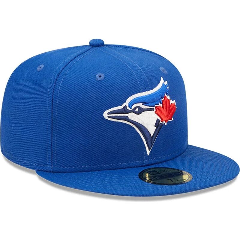 new-era-flat-brim-59fifty-ac-perf-toronto-blue-jays-mlb-blue-fitted-cap new-era-flat-brim-59fifty-ac-perf-toronto-blue-jays-mlb-blue-fitted-cap