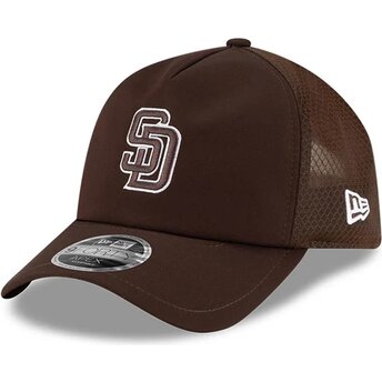New Era 9FORTY APEX Batting Practice San Diego Padres MLB Brown Trucker Hat