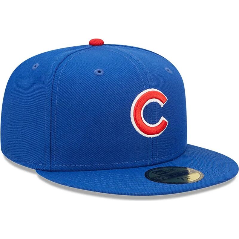 new-era-flat-brim-59fifty-ac-perf-chicago-cubs-mlb-blue-fitted-cap new-era-flat-brim-59fifty-ac-perf-chicago-cubs-mlb-blue-fitted-cap