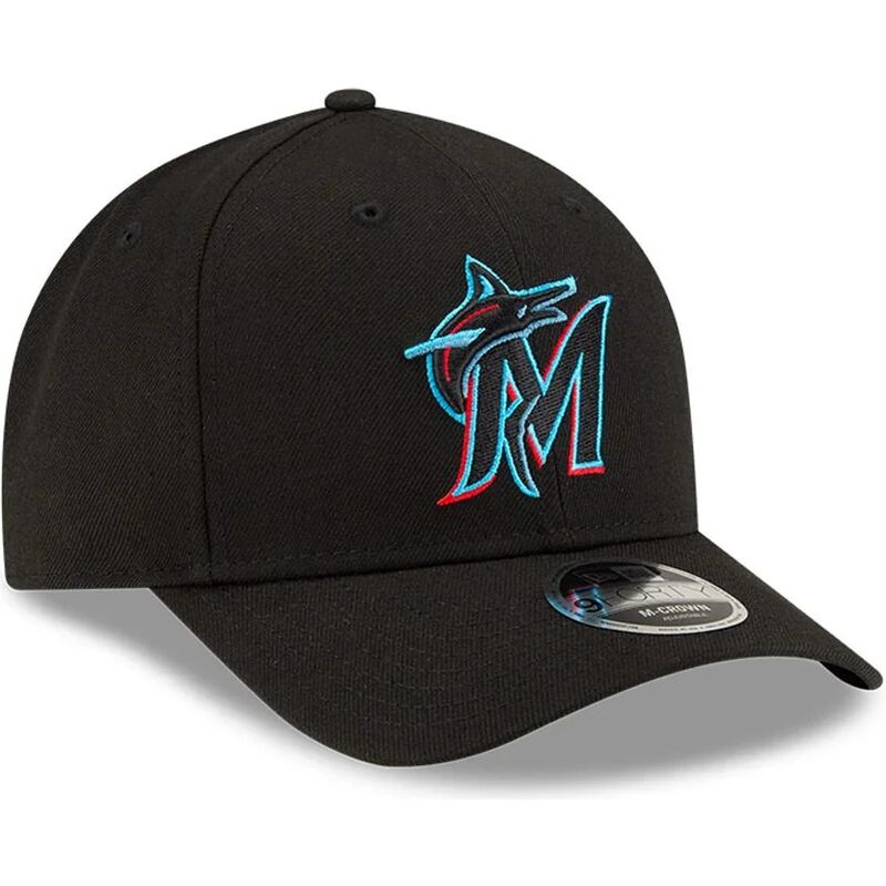 casquette-courbee-noire-snapback-9forty-m-crown-player-replica-miami-marlins-mlb-new-era casquette-courbee-noire-snapback-9forty-m-crown-player-replica-miami-marlins-mlb-new-era