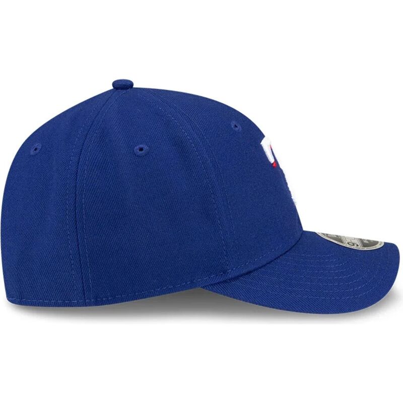 new-era-curved-brim-9forty-m-crown-player-replica-texas-rangers-mlb-blue-snapback-cap