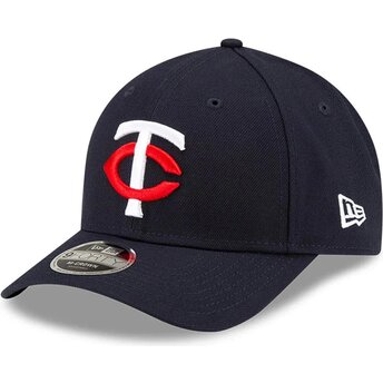 New Era Curved Brim 9FORTY M-Crown Player Replica Minnesota Twins MLB Navy Blue Snapback Cap