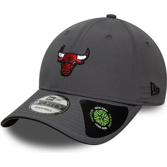 New Era Curved Brim 9FORTY Recycled Chicago Bulls NBA Grey Adjustable Cap