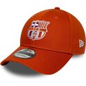 casquette-courbee-orange-ajustable-9forty-seasonal-fc-barcelona-laliga-new-era