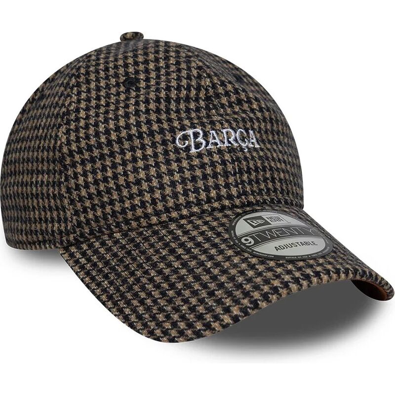 casquette-courbee-marron-ajustable-9twenty-herringbone-fc-barcelona-laliga-new-era casquette-courbee-marron-ajustable-9twenty-herringbone-fc-barcelona-laliga-new-era