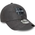 casquette-courbee-grise-ajustee-39thirty-faux-suede-fc-barcelona-laliga-new-era