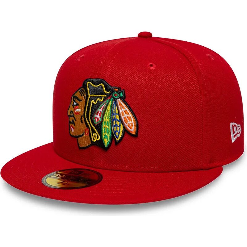 new-era-flat-brim-59fifty-basic-chicago-blackhawks-nhl-red-fitted-cap new-era-flat-brim-59fifty-basic-chicago-blackhawks-nhl-red-fitted-cap