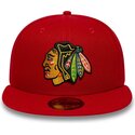 new-era-flat-brim-59fifty-basic-chicago-blackhawks-nhl-red-fitted-cap