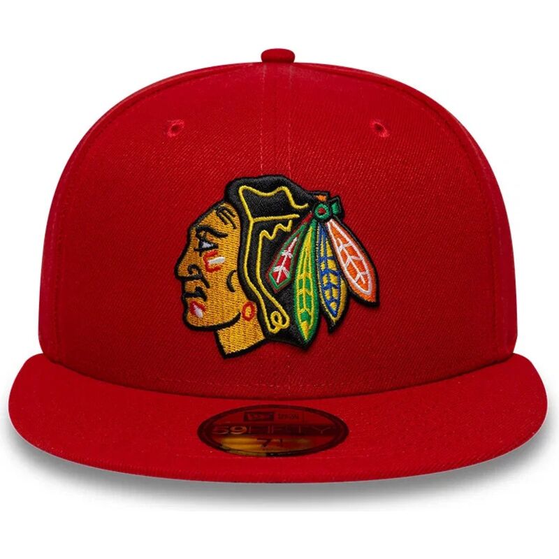 casquette-plate-rouge-ajustee-59fifty-basic-chicago-blackhawks-nhl-new-era casquette-plate-rouge-ajustee-59fifty-basic-chicago-blackhawks-nhl-new-era