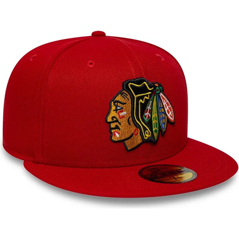 new-era-flat-brim-59fifty-basic-chicago-blackhawks-nhl-red-fitted-cap new-era-flat-brim-59fifty-basic-chicago-blackhawks-nhl-red-fitted-cap