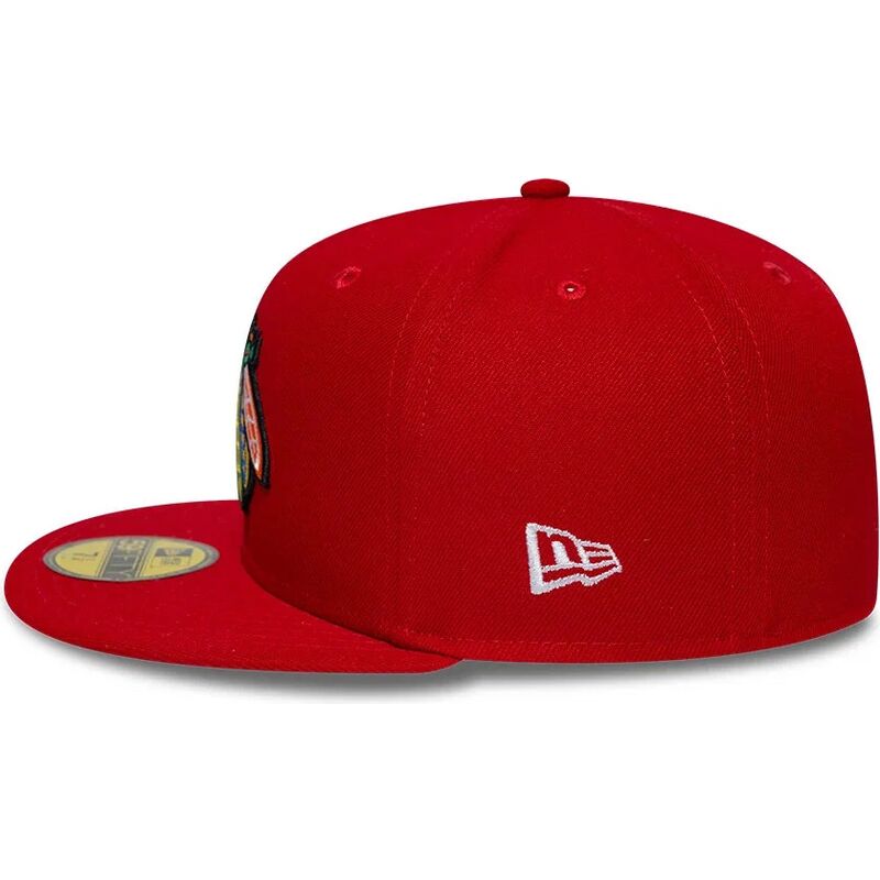 casquette-plate-rouge-ajustee-59fifty-basic-chicago-blackhawks-nhl-new-era casquette-plate-rouge-ajustee-59fifty-basic-chicago-blackhawks-nhl-new-era