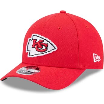 New Era Curved Brim 9FORTY M-Crown Team Kansas City Chiefs NFL Red Snapback Cap
