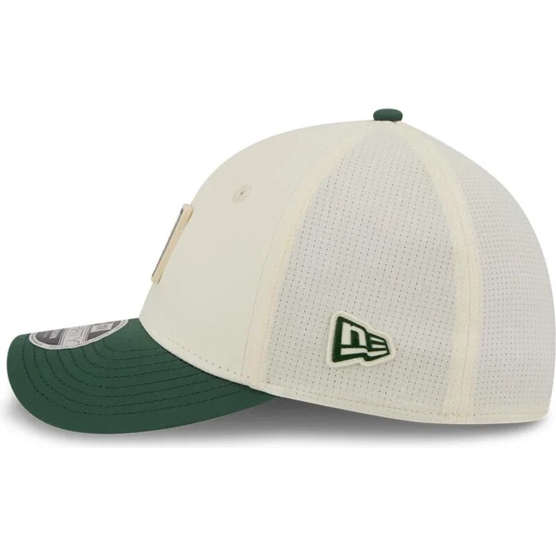new-era-curved-brim-39thirty-m-crown-training-2026-green-bay-packers-nfl-green-and-beige-fitted-cap new-era-curved-brim-39thirty-m-crown-training-2026-green-bay-packers-nfl-green-and-beige-fitted-cap