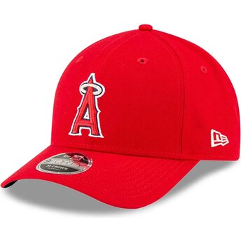 New Era Curved Brim 9FORTY M-Crown Player Replica Los Angeles Angels MLB Red Snapback Cap