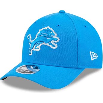 New Era Curved Brim 9FORTY M-Crown Team Detroit Lions NFL Blue Snapback Cap