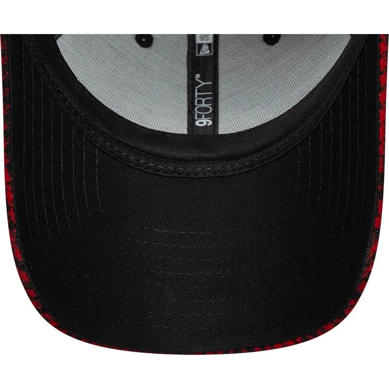 casquette-courbee-rouge-ajustable-9forty-houndstooth-ac-milan-serie-a-new-era casquette-courbee-rouge-ajustable-9forty-houndstooth-ac-milan-serie-a-new-era