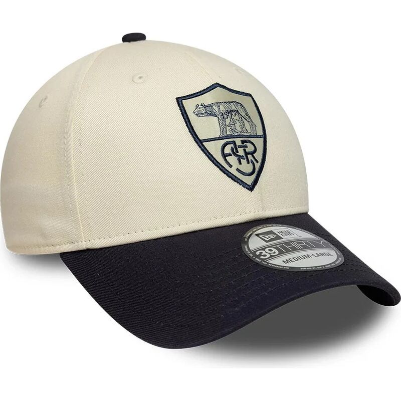 casquette-courbee-beige-et-bleue-marine-ajustee-39thirty-seasonal-associazione-sportiva-roma-serie-a-new-era