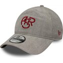casquette-courbee-grise-ajustable-avec-logo-rouge-9twenty-fleck-cord-associazione-sportiva-roma-serie-a-new-era