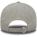 new-era-curved-brim-red-logo-9twenty-fleck-cord-associazione-sportiva-roma-serie-a-grey-adjustable-cap