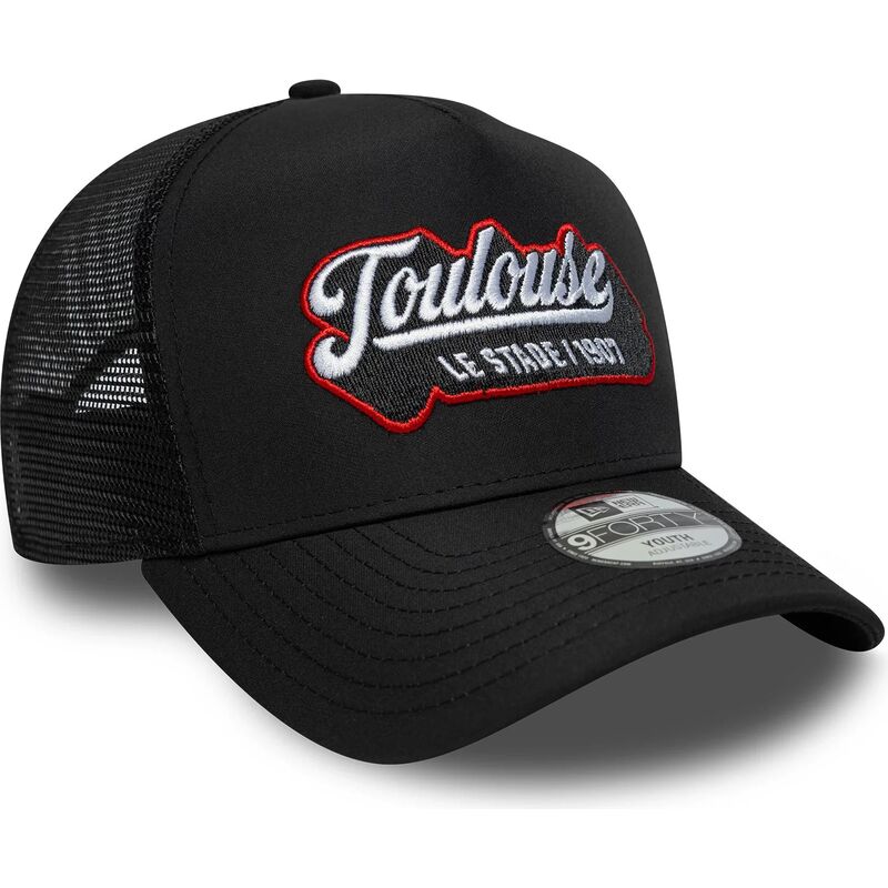 casquette-trucker-noire-pour-enfant-e-frame-patch-stade-toulousain-new-era
