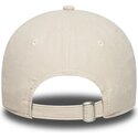 casquette-courbee-beige-ajustable-avec-logo-rouge-9twenty-faux-suede-stade-toulousain-top-14-new-era