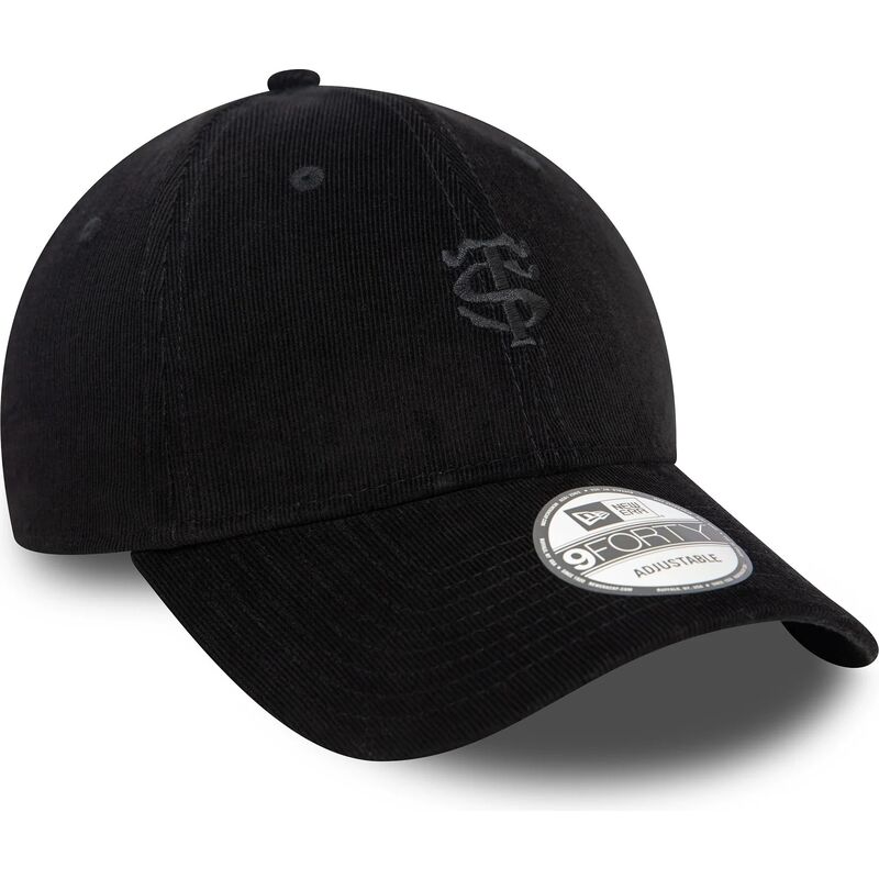 new-era-curved-brim-black-logo-9forty-baby-cord-stade-toulousain-top-14-black-adjustable-cap new-era-curved-brim-black-logo-9forty-baby-cord-stade-toulousain-top-14-black-adjustable-cap
