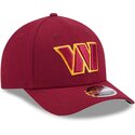new-era-curved-brim-9forty-m-crown-team-washington-commanders-nfl-red-snapback-cap