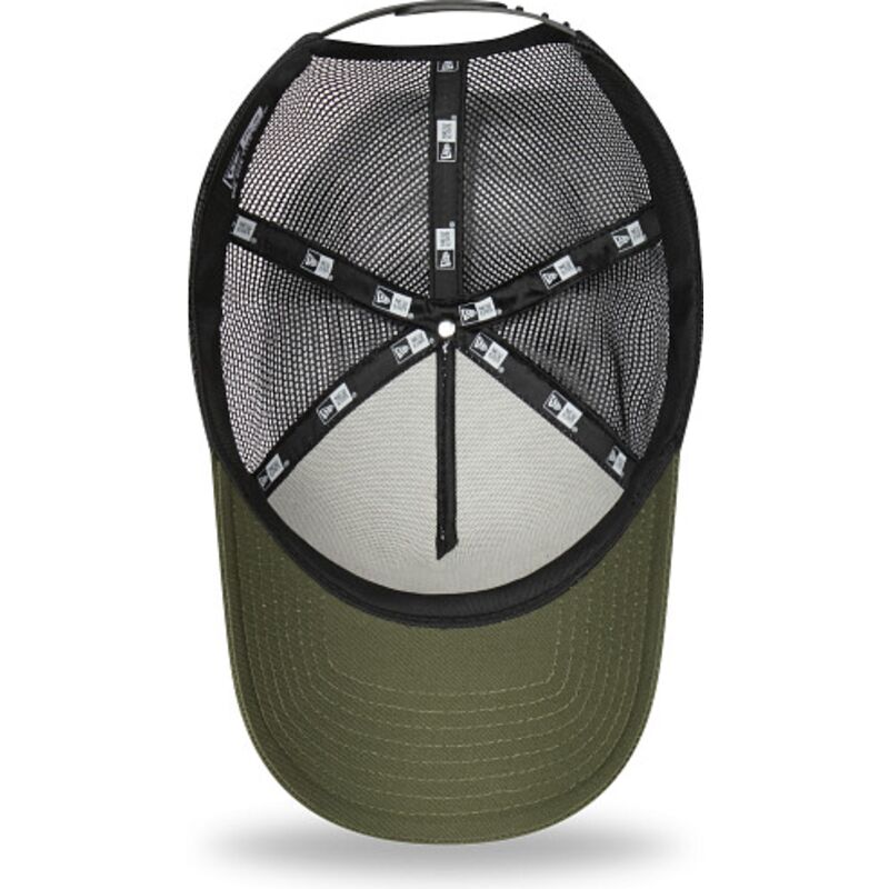casquette-trucker-verte-et-blanche-a-frame-location-icon-hawaii-new-era