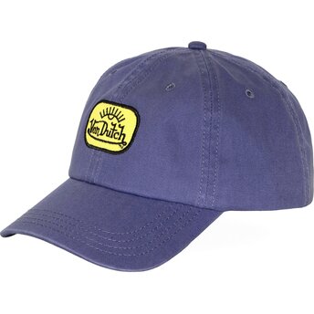 Von Dutch Curved Brim LOG10 Purple Adjustable Cap