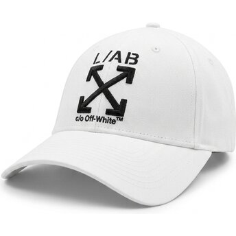 Casquette courbée blanche ajustable avec logo noir Clamp Arrows Twill L/AB c/o Off-White™