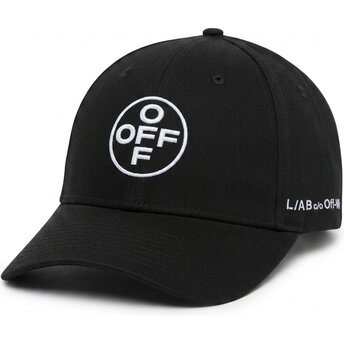 Casquette courbée noire ajustable avec logo blanc Off Embroidered Twill L/AB c/o Off-White™