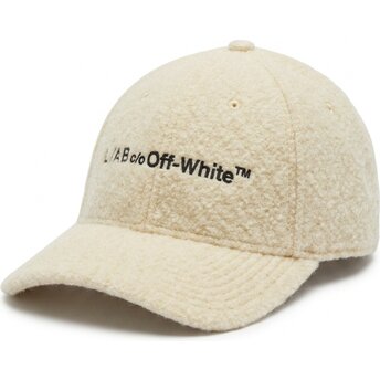 L/AB c/o Off-White™ Curved Brim Embroidered Sherpa Yellow Adjustable Cap