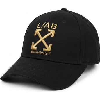 Casquette courbée noire ajustable avec logo doré Clamp Arrows Twill L/AB c/o Off-White™