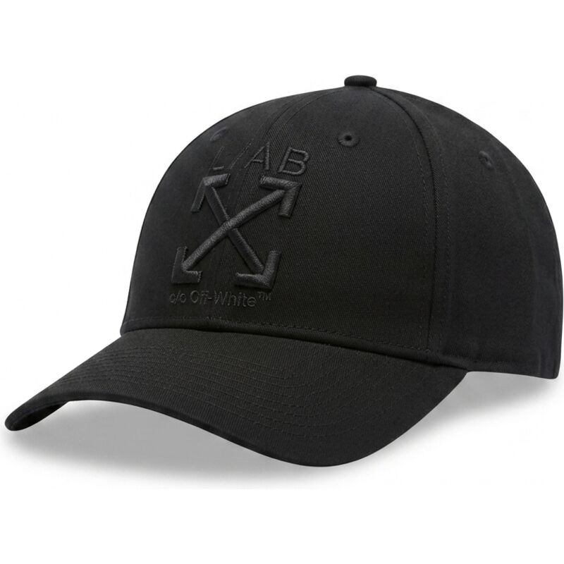 casquette-courbee-noire-ajustable-avec-logo-noir-clamp-arrows-twill-l-ab-c-o-off-white casquette-courbee-noire-ajustable-avec-logo-noir-clamp-arrows-twill-l-ab-c-o-off-white