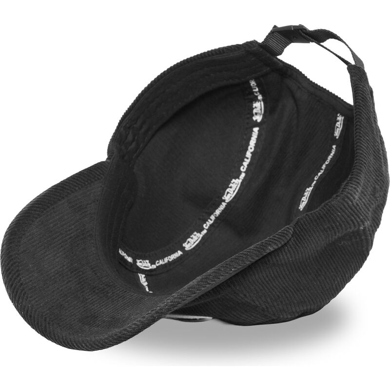 casquette-5-panel-courbee-noire-et-blanche-ajustable-c5p-vel05-von-dutch