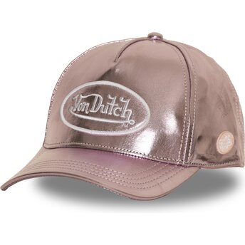 Casquette courbée rose ajustable SHINR Von Dutch