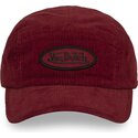 casquette-5-panel-courbee-rouge-ajustable-c5p-vel04-von-dutch