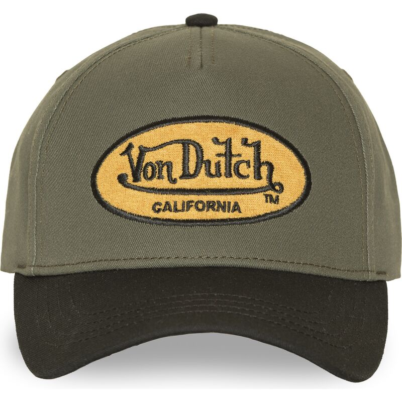 casquette-courbee-verte-et-noire-snapback-terry-fk-von-dutch