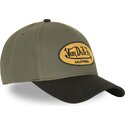 von-dutch-curved-brim-terry-fk-green-and-black-snapback-cap