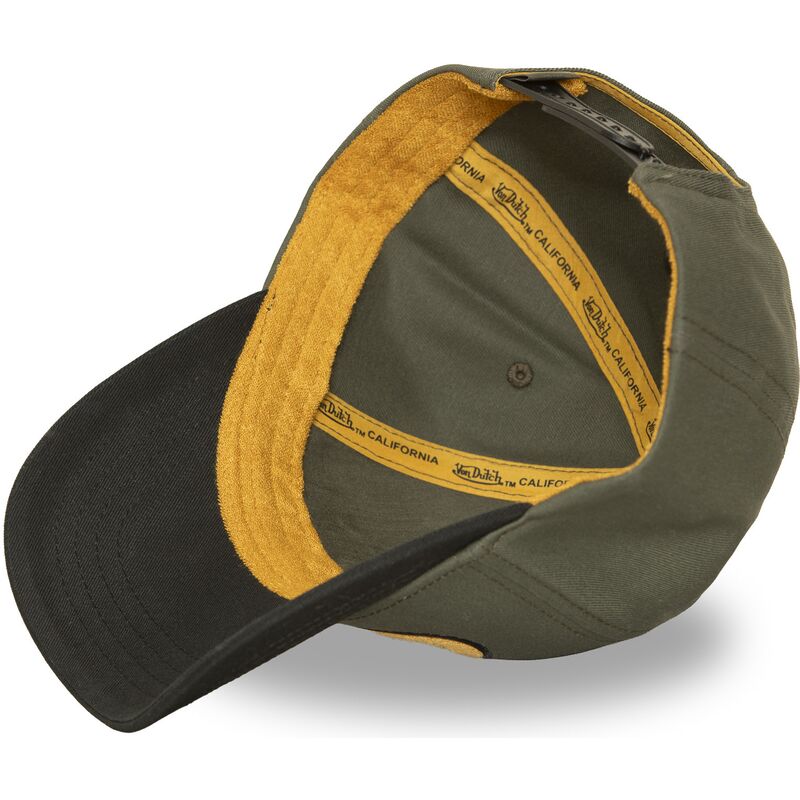 von-dutch-curved-brim-terry-fk-green-and-black-snapback-cap