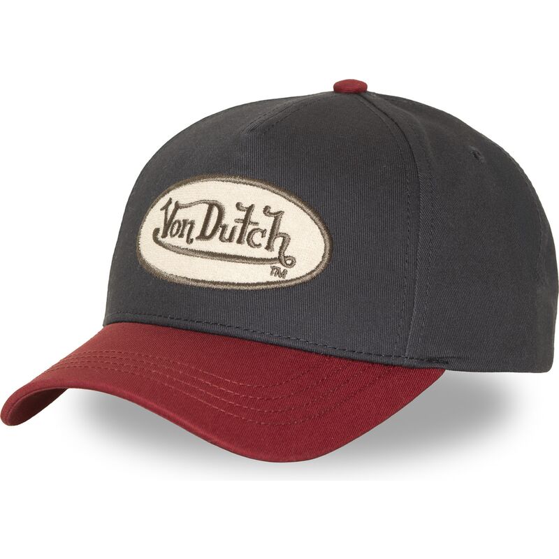 von-dutch-curved-brim-terry-fv-navy-blue-and-red-snapback-cap von-dutch-curved-brim-terry-fv-navy-blue-and-red-snapback-cap