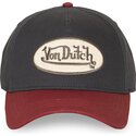 von-dutch-curved-brim-terry-fv-navy-blue-and-red-snapback-cap