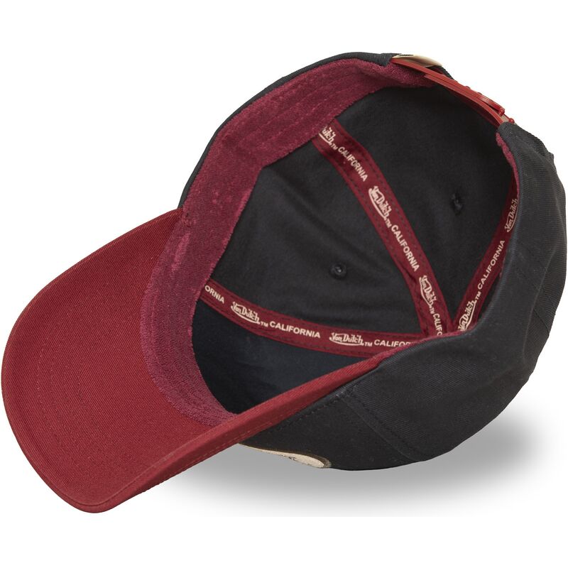 von-dutch-curved-brim-terry-fv-navy-blue-and-red-snapback-cap von-dutch-curved-brim-terry-fv-navy-blue-and-red-snapback-cap