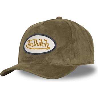 Von Dutch Curved Brim FUR FK Green Snapback Cap