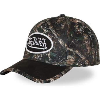 Casquette courbée marron snapback REKA02 Von Dutch